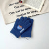 Kids warm full-finger mittens with car design