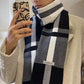 Men’s patchwork winter scarf