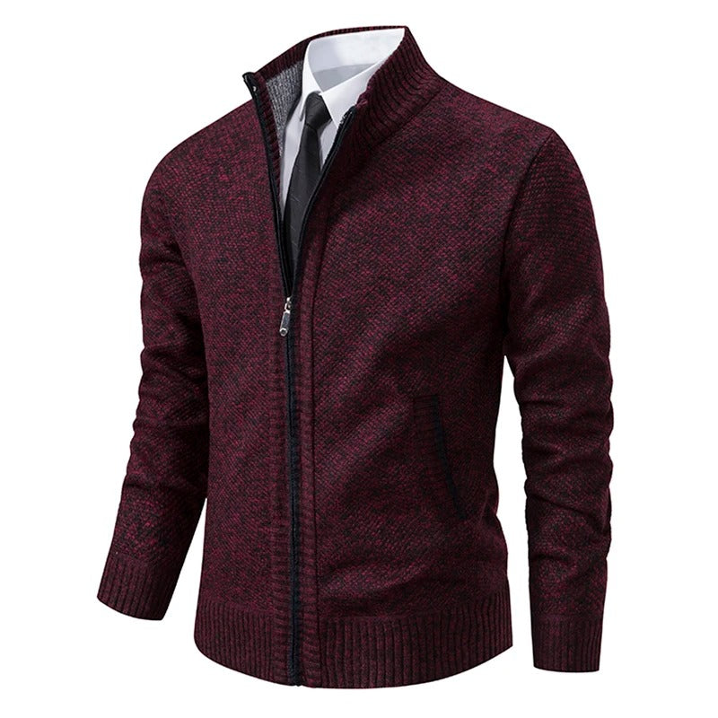 Solid color fleece jacket