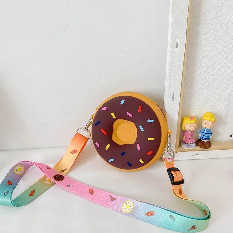 Small silicone shoulder bag for girls