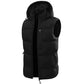 Detachable hood fleece vest men