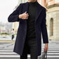 Men’s Wool Blend Trench Coat | 2025 Casual Business Overcoat